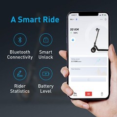 NIU KQi3 Pro with 31 Miles Long Range 350W – Electric Scooter for Adults – Black