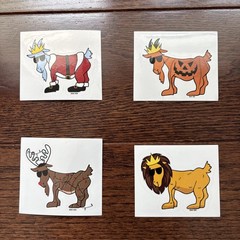 GOAT USA Sticker Mystery Pack ! 5 Stickers – No Duplicates! LOT OF 38, FREE SHIP