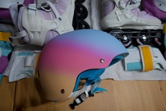 Powerslide Argon Berry 110 Inline SkatesBerryWomens 6.5 Rollerblades USED ONCE