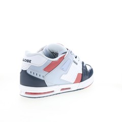 Globe Sabre GBSABR Mens White Leather Lace Up Skate Inspired Sneakers Shoes