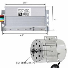 48V 1800W Brushless Electric EBIKE Motor Controller Throttle Pedal kit Golf Cart