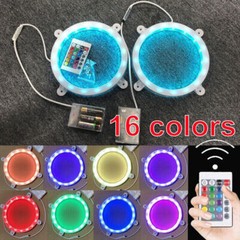 2PCS LED Cornhole Lights 6″ Round Corn Hole Night Light Standard Bean Toss Board