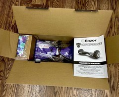 RAZOR BLACK LABEL HOVERTRAX BALANCING ELECTRIC SCOOTER w/ LED – PURPLE – NEW