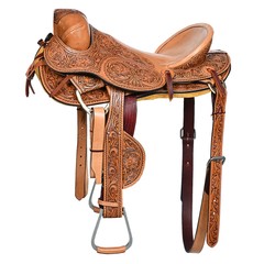 79HS Hilason Classic Series Hand-Made Rodeo Bronc American Leather Saddle