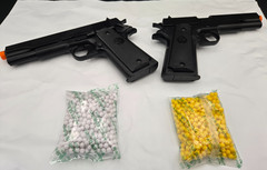 Stinger P311 Airsoft Pistols x2 – 325 FPS – Open Box New! 1911 Style 6mm