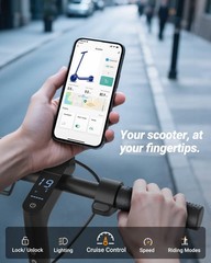 Ladped Electric Scooter w/Dual Suspension & Dual shock absorbers 19mph 19miles