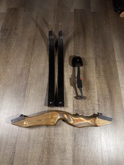 Vintage Bear Recurve Bow Bear Hunter TD 60”-55, With Original Manual