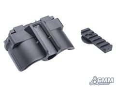 6mmProShop Airsoft Compact Rail-Mount Grenade Launcher Double Launcher Replica
