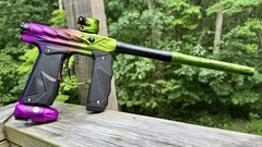 HK Hive Mini GS Paintball Gun – Dust Acid Green/Purple Fade w/ Method Poppet