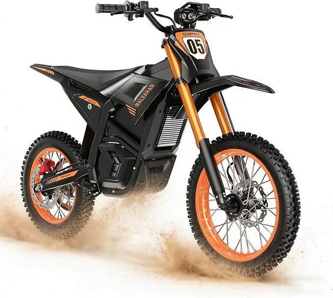 Electric Dirt Bike 3500W Peak Electric Motorcycle 48V 21AH E-MoutainBike 40MPH~