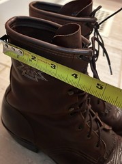 Vintage Packer Boots Brown Women’s Size 10 Lace-Up Kiltie Western Aztec Stitch