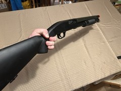 Double Eagle M58A M500 Tactical Heavy Weight Airsoft Pump Shotgun w/ Full Stock