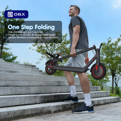 OBX Electric Scooter Adults 350W Foldable E-Scooter 18MPH 12-16 Mile Range