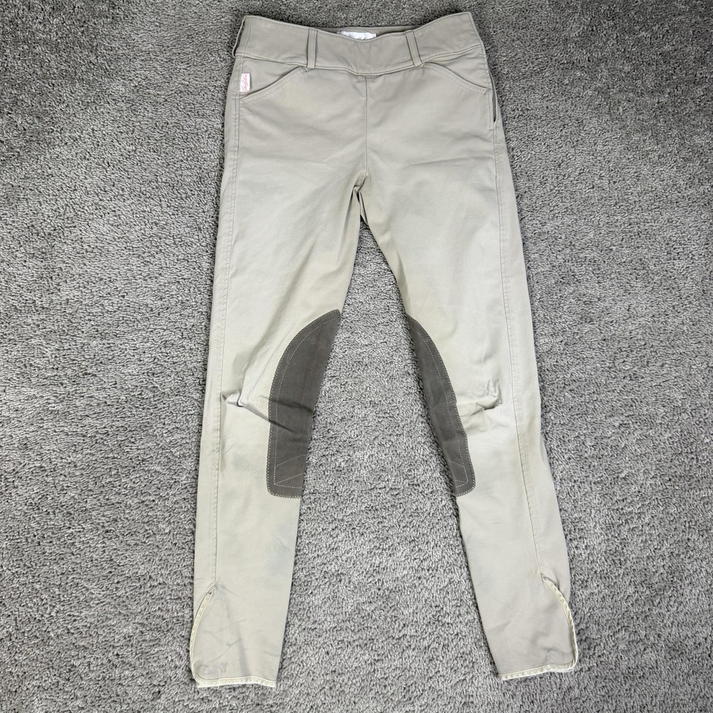 The Tailored Sportsman Trophy Hunter Breeches Womens 28 Beige Knee Patch 1964