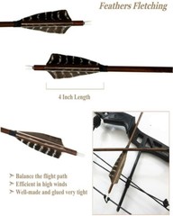 Archery Turkey Feather Right Wing 5in Barred Fletches Hunting Arrows Art Craft