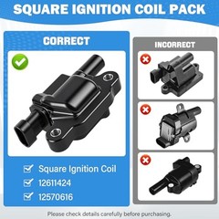 Ignition Coil Pack Compatible with Chevy Cadillac GMC Pontiac 5.3L 12611424