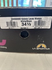 La Sportiva Katana Lace Women’s Climbing Shoes, Size US 4, EUR 34.5, White/Black