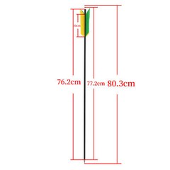 6/12pcs 30″ Carbon Arrows 4″ Flu Flu Feather SP500 Bow Hunt Archery Shoot Target