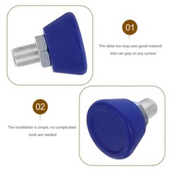 Roller Skate Toe Stoppers Replacement 5/8 in Rubber Skate Stoppers Plugs with…