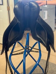 Dressage Saddle 18″ Schleese CHB leather wool flocked made women’s pelvis/leg