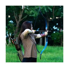 Deerseeker Archery 52″ Longbow Traditional Handmade Recurve Bows Ambidextrous…