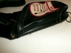 Vintage Unknown (Neet?) Vinyl Archery Hip Quiver w/ Mt Horeb, WI Archery Patch