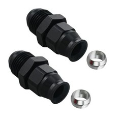 8AN Male to 3/8″ Hardline Compression Fitting 8AN to 3/8 in Swivel fitting