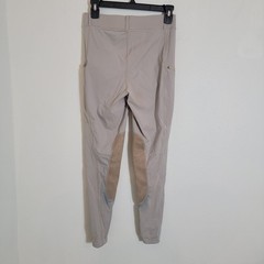 Willit Taupe Small Breeches Equestrian Pull-On Pant Zip Riding Horseback Tan