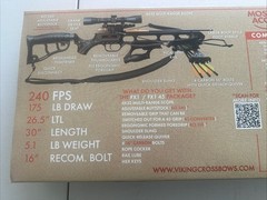 Viking FX1 and FX1-45 Recurve Crossbow Blackout Edition