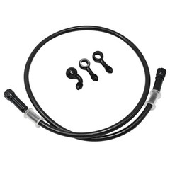 AN3 28 90 Degree M10 Aluminum Nylon Braided Motorcycle Brake Hose 90cm/35.4“