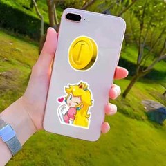 50 Pcs Princess Peach Stickers, Waterproof Stickers For Water Bottles Laptop For