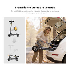 Ausom Gosoul 2 Foldable Electric Scooter,1100W Motor,44mile Range E-Scooters