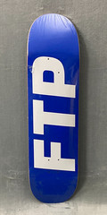 FTP Royal Blue Logo Deck 8.375 Graphic Streetwear Collab Skateboard New