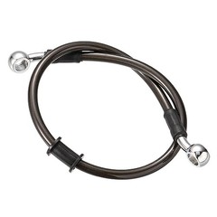 50cm 19.69″ Motorcycle Braided Brake Clutch Oil 20 Inch Black Carbon Fiber