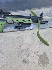 Dartmoor Green and Black Crossbow with Adjustable Stock and Sight