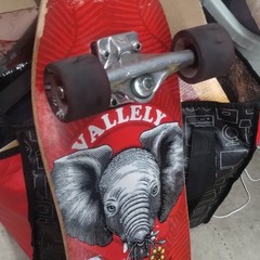 Powell Peralta Vallely Elephant Complete Skateboard Red/Black/White Vintage