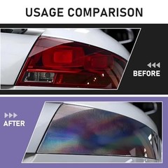 1 PC Car Rear Tail Light Lamp Stickers, 11.8″ x 39.3″ Auto Self-Adhesive Tail
