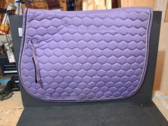 Dover Saddlery All Purpose English Saddle Pad Honeycomb Quilted Purple Lilac