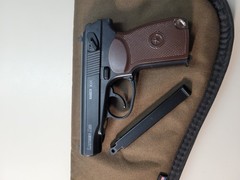 CO2 Lancer Air Saber XMK .177 (4.5mm) CO2 Semi-Automatic Air Pistol with Case