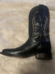 Tecovas Men’s Black Leather Western Cowboy Boots, US 8D, MPN 279272 S 1121