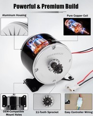 24V Brushed Electric Motor for E Scooter, 350W MotorMX350 MX400 E300 E300S E325,