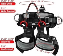 Climbing Belts, Thicken Professional Large Size Safety Seat Belts for Tree Climb