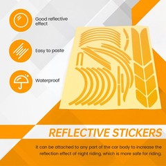 1 Set Reflective Stickers Scooter Full Set Stickers for Series Kickscooter7636