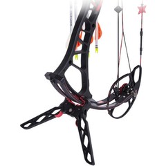 TruGlo Bow Jack Mini Wide Folding Compound Bow Stand Black/Red