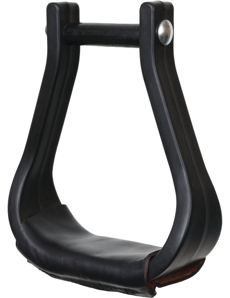 Circle Y Stirrups High Grade Plastic Replacement Molded 2 Black 0910