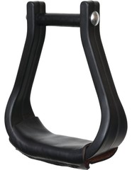Circle Y Stirrups High Grade Plastic Replacement Molded 2 Black 0910