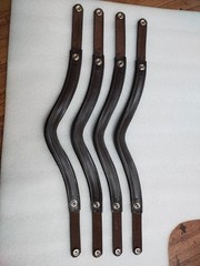 Set of 10 Leather Snap Browband–Empty Channel (6, 8 & 10 MM) All Sizes, Shapes.