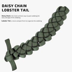 GM CLIMBING 1 inch MIL-W-5625 Nylon Tubular Webbing Milspecs 30 ft, Tan 499