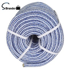 3/4 Inch × 200 Feet 24 Strand Braided Rope Arborist Tree Rope Blue And White