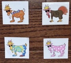 GOAT USA Sticker Mystery Pack ! 5 Stickers – No Duplicates! FREE SHIPPING